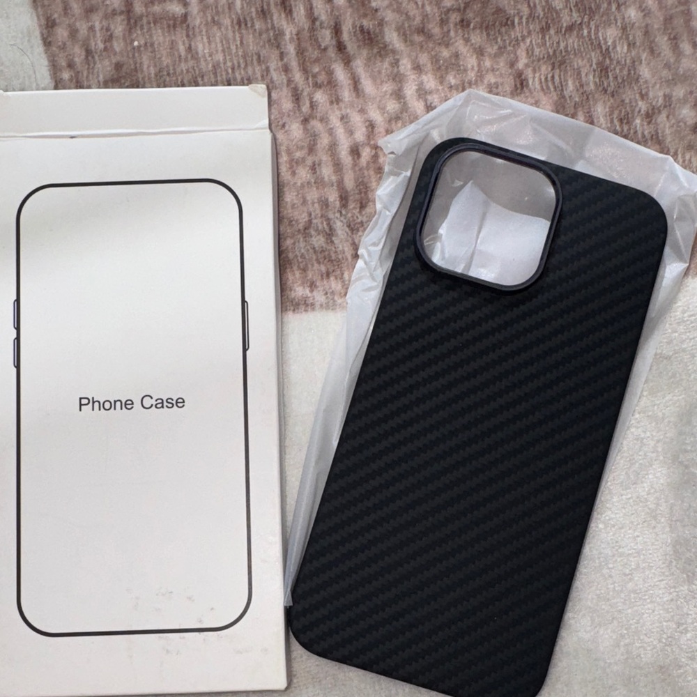 Carbon Fiber Black iPhone 16 pro max Case